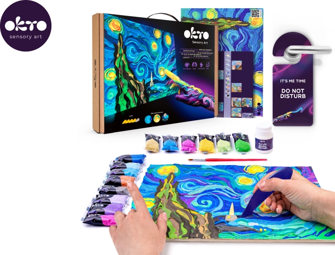 OKTO Starry Night Art Set 30 × 40 cm