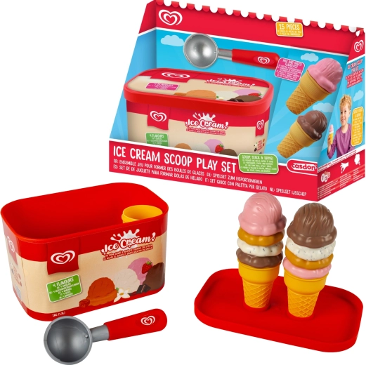 Casdon Algida play set – ice cream in a box (4 flavors)