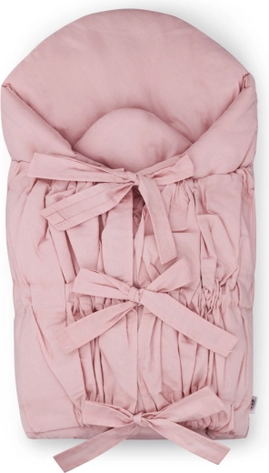 Petite&Mars šņorējamais ietināmais Nurse ar kokosšķiedras ieliktni dusty pink 75 × 75 cm