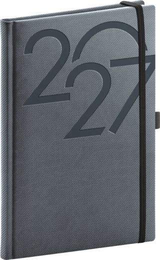 Notique nedēļas plānotājs Ajax 2027 melns 15 × 21 cm