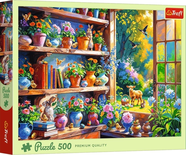PUZZLE Pavasara rīts oranžērijā 500 gabali TREFL