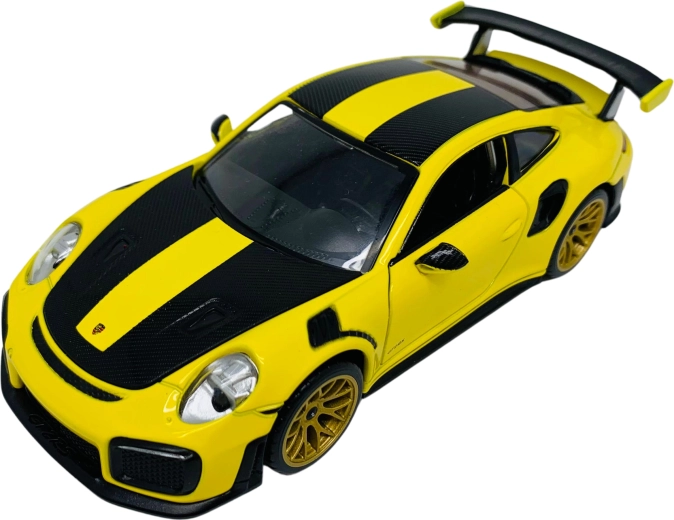 Metāla automašīnas modelis 1:32 Porsche 911 GT2 RS ar gaismām un skaņām