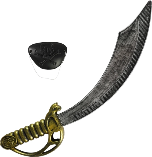 Pirate Sabre with Eye Patch - 1 piece