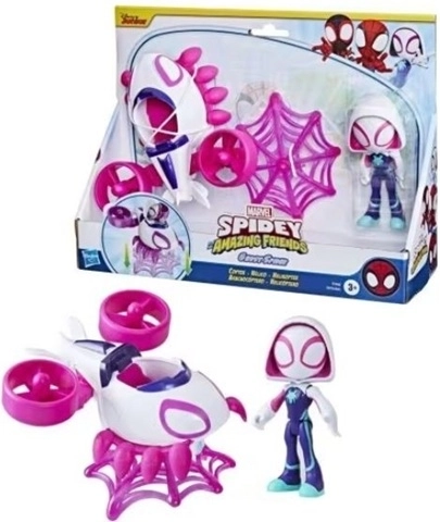 Marvel Spidey and His Amazing Friends Ghost-Spider with Vehicle