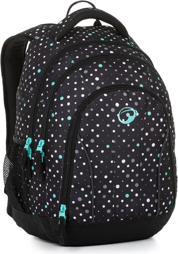 Bagmaster skolēnu mugursoma SUPERNOVA 23 A melni tirkīza