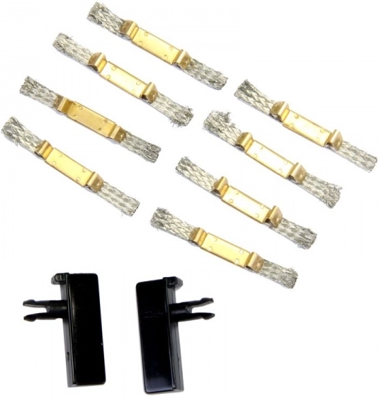 Contact brushes and guide rails for Evolution cars