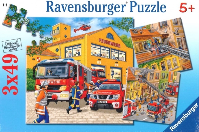 Puzle RAVENSBURGER Ugunsdzēsēji 3×49 gabaliņi