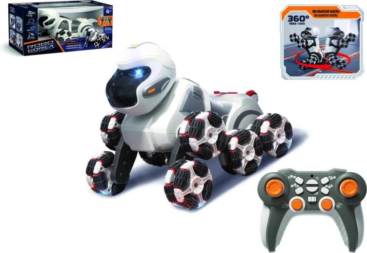 Robotiska tālvadības gorilla ar tvaiku 24 cm, 2,4 GHz, gaisma un skaņa - 1 gabals