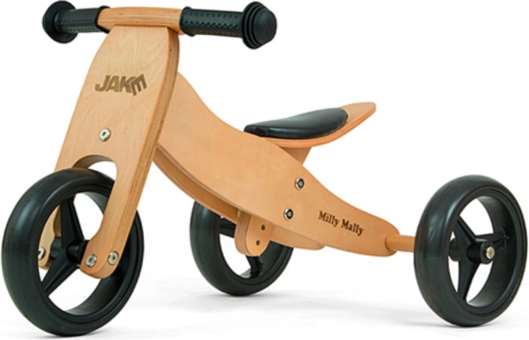 Milly Mally Jake 2-in-1 Natural Balance Bike for Children