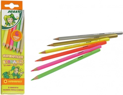 Extramix Colored Pencils - Neon and Metallic