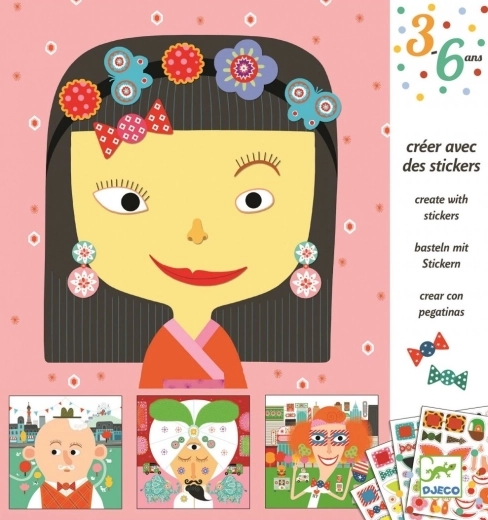 Djeco Sticker Set Faces