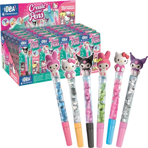Kreatīvais komplekts mini pildspalvu rūpnīca Hello Kitty un draugi
