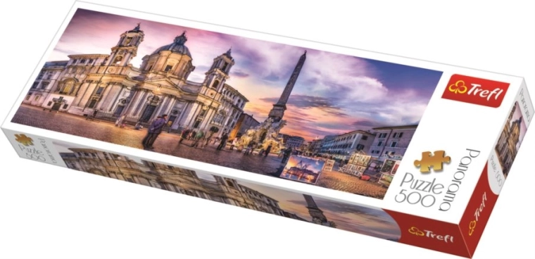 Puzzle 500 pieces panorama - Piazza Navona, Rome
