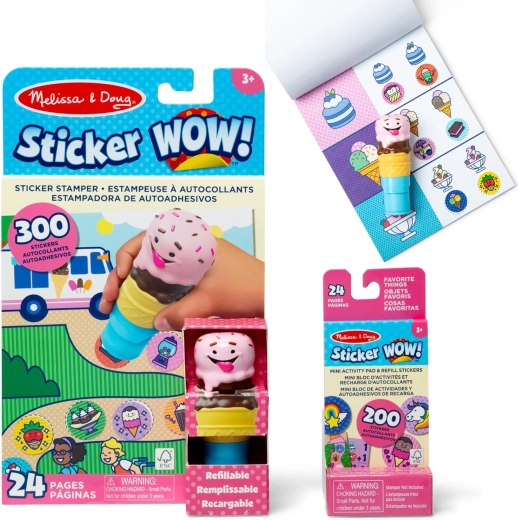 Sticker Wow Ice Cream Cone Sticker Activity Set Melissa & Doug