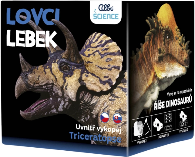 Lovci lebek – triceratops od Albi Science
