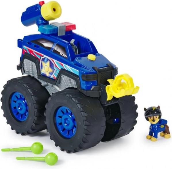 PAW PATROL glābšanas monstertrucka kravas auto Chase ar vinču, gaismām un skaņām
