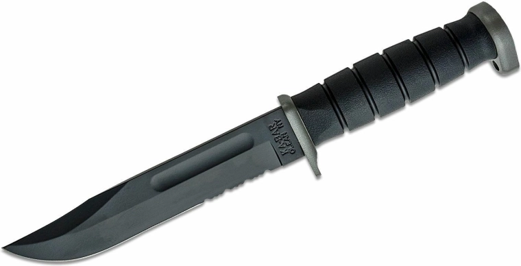 KA-BAR Extreme combat and utility fixed-blade knife with an 18 cm blade