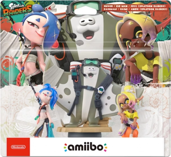 Amiibo Splatoon Raiders Shiver, Frye and Big Man - 1 piece