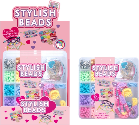 Beaded Bracelet Making Kit with Charms