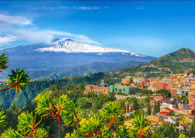 Enjoy puzle Etna un Taormīna, Sicīlija – 1000 gabalu