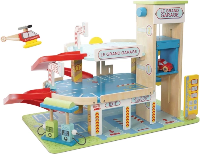 Le Toy Van koka daudzlīmeņu garāža Le Grand Garage
