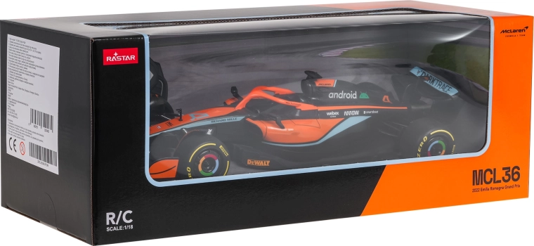 Rastar remote-controlled McLaren MCL36 Formula model, 1:18 scale