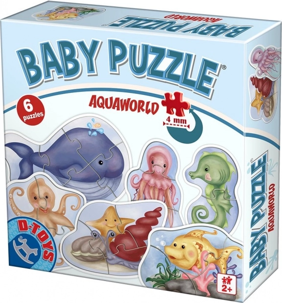 D-Toys mazuļu puzle Zemūdens pasaule 6-in-1 (2–5 detaļas)