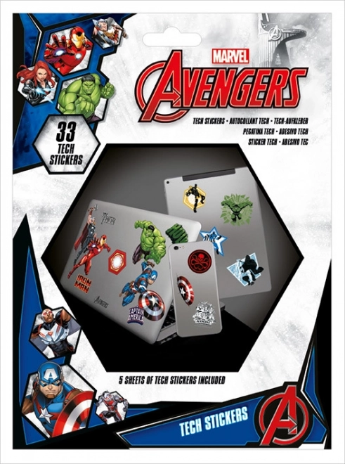 Uzlīmju komplekts Marvel Avengers – 33 gab.