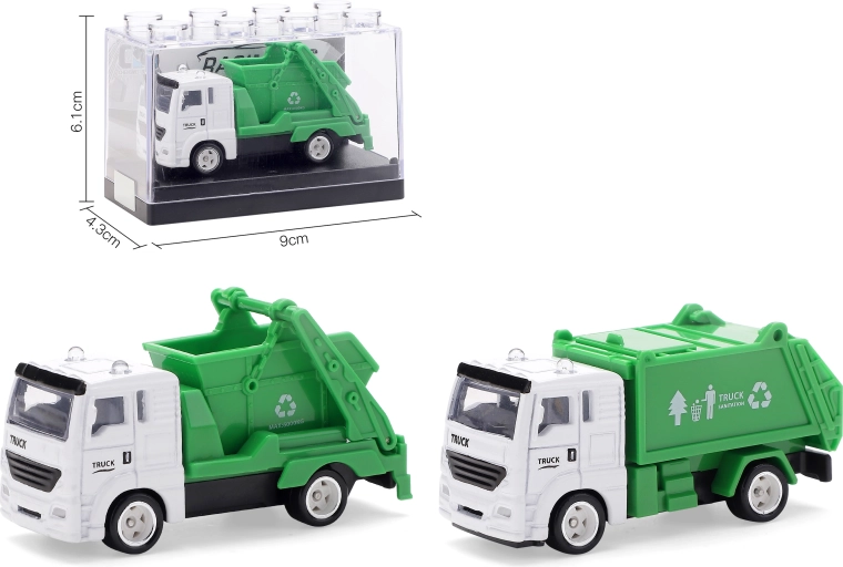 Metāla atkritumu savākšanas auto modelis 1:64