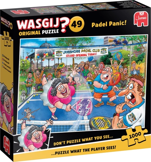 Jumbo Wasgij Original 49: Panic on the Padel Court! 1000-piece puzzle