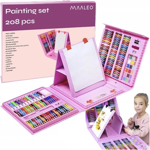MAALEO art set for drawing and painting in a case – 208 pieces