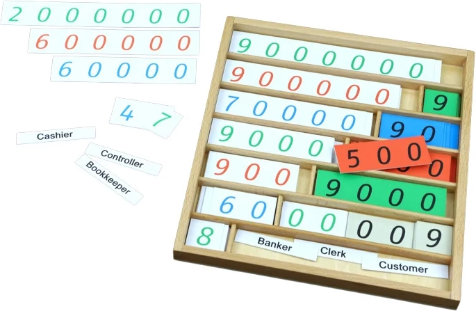 Moyo Montessori bankas spēle ar skaitļiem