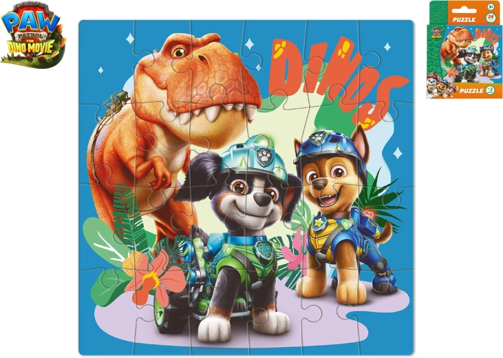 Puzzle Paw Patrol: The Dino Movie – T-Rex Timmy, 24 pieces, 22 × 22 cm