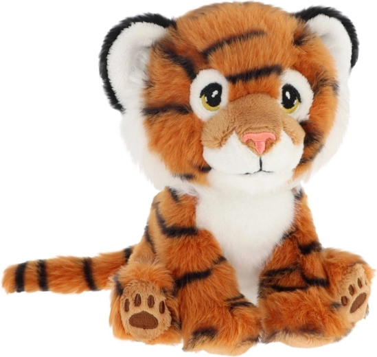 Keeleco Plush Tiger Made from Recycled Materials, 14 cm
