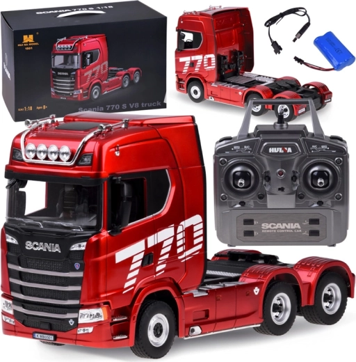 Scania 770 S V8 licencēts RC kravas auto ar tālvadību 1:18