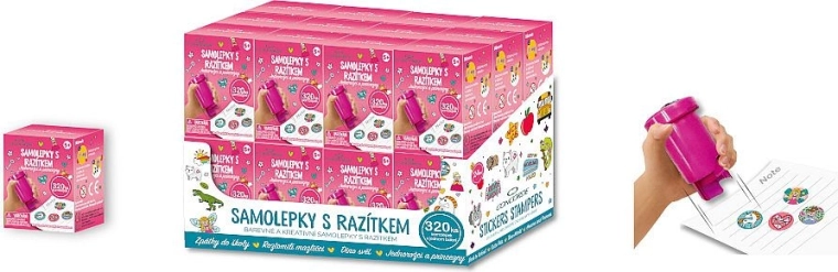 Uzlīmju spiedogs CONCORDE ar vienradžiem un princesēm – 320 uzlīmes