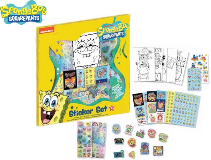 SpongeBob uzlīmju komplekts (500 gab.)