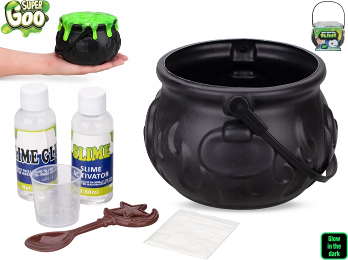 Magic cauldron with Super Goo slime-making kit 14.5 cm