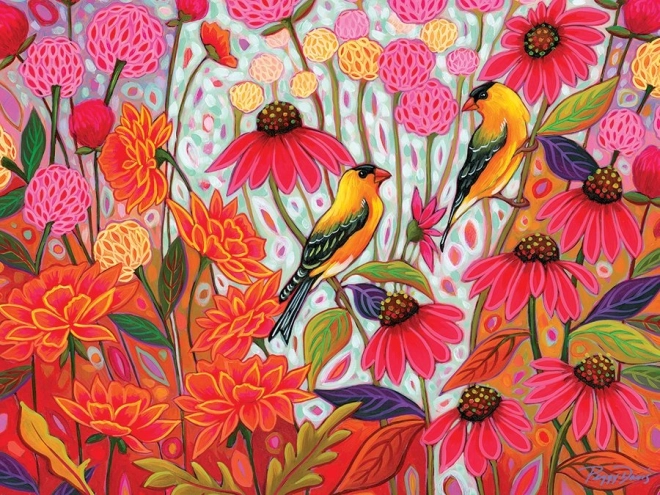 Goldfinches in Spring Puzzle XL 275 pieces
