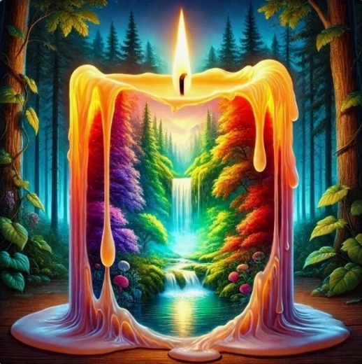Norimpex gleznošana pēc numuriem Sveces 40 × 50 cm
