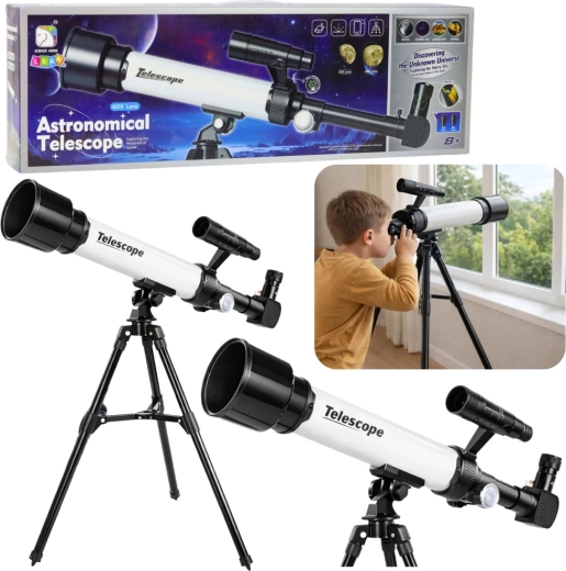 Bērnu astronomiskais teleskops ar tālruņa turētāju
