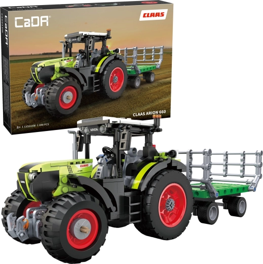 CaDA konstruktors traktors Claas Arion 660 (448 detaļas)