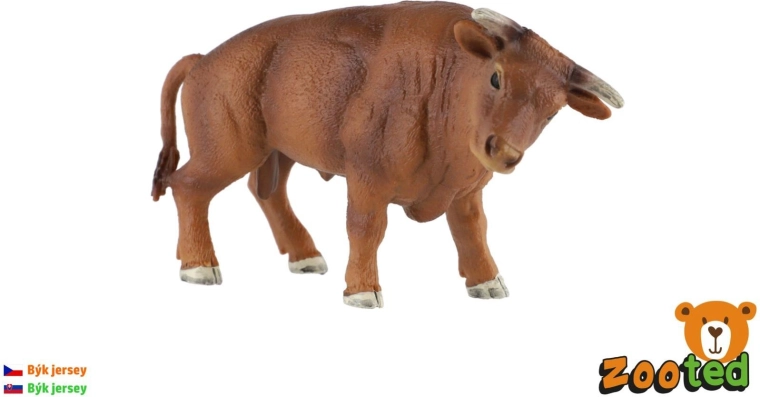 Plastic Jersey bull figurine 14 cm