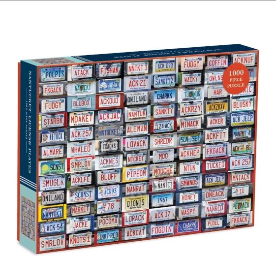 Galison puzzle Collage License Plates 1000 pieces