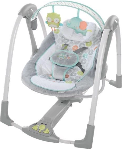 Ingenuity šūpuļkrēsliņš ar melodijām Hoots & Hugs 0m+ līdz 9 kg