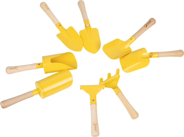 Classic World Edu metāla smilšu un dārza rīki bērniem, 8 gab.