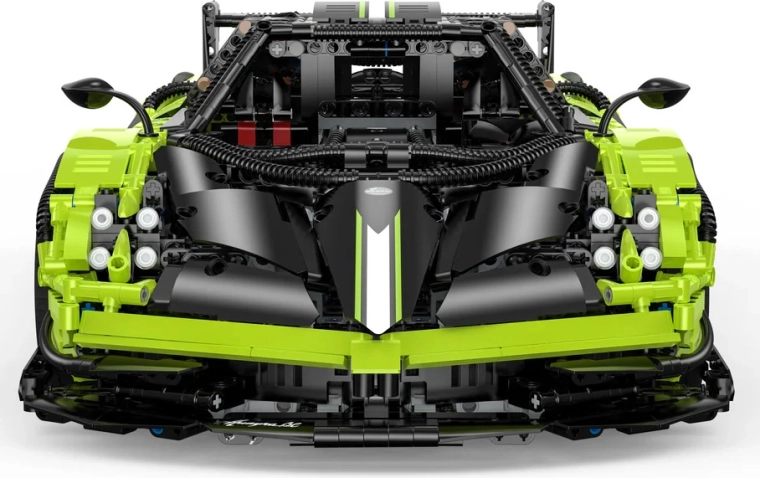 RASTAR Pagani Huayra BC Sports Car Building Set, 1:8 Scale, Green
