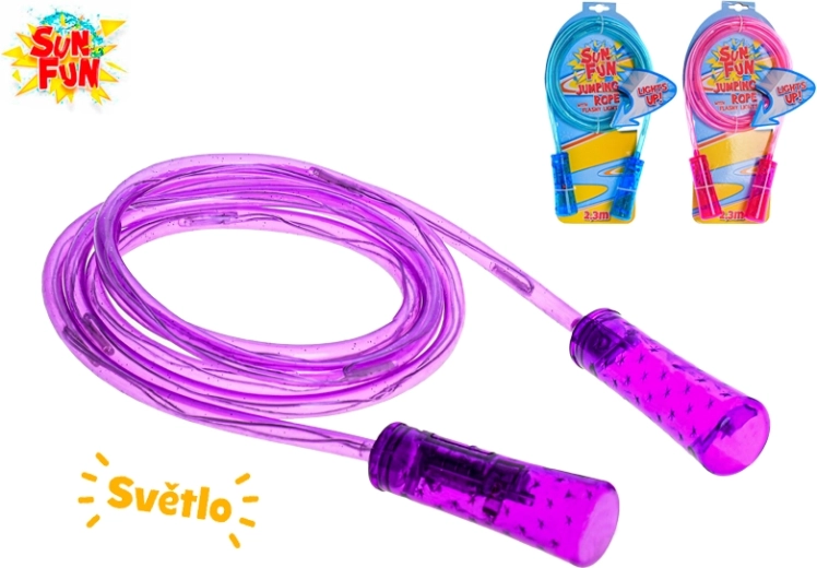 Sun Fun spīdoša lecamaukla ar LED bērniem 210 cm