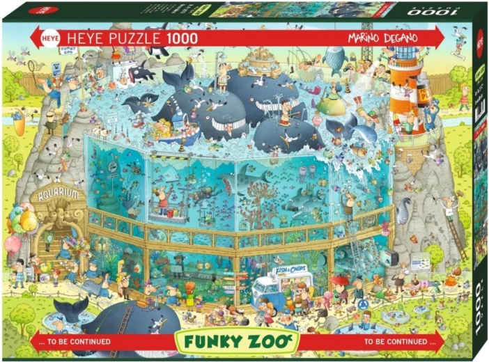 HEYE Funky ZOO: Ocean Exhibition Puzzle, 1000 Pieces