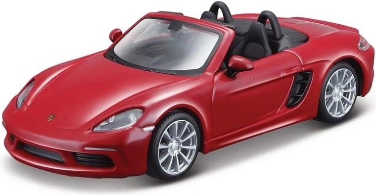 Bburago Porsche 718 Boxster dark red 1:32